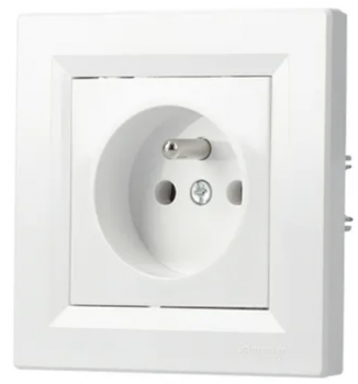 Preview: Schneider Asfora - Schutzkontakt Steckdose UPS